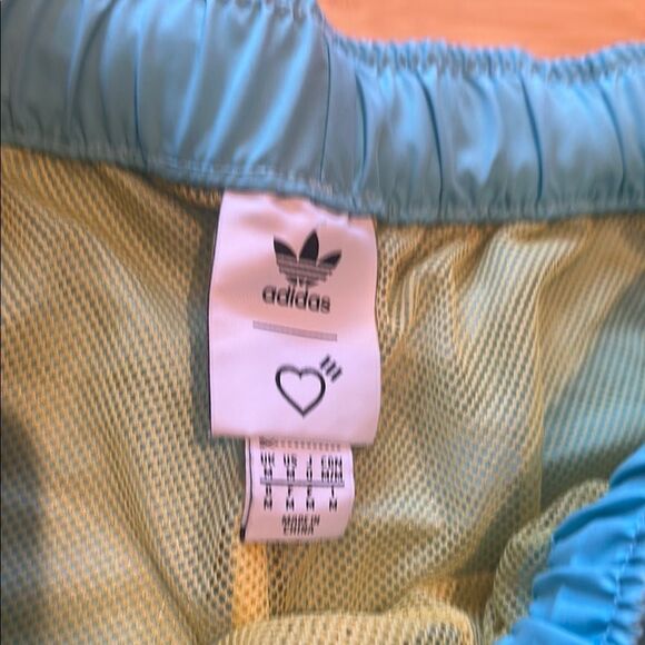 Adidas Turquoise Shorts with Gold Accents - Picture 3 of 5